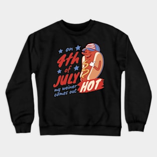 Fourth Of July HotDog Crewneck Sweatshirt